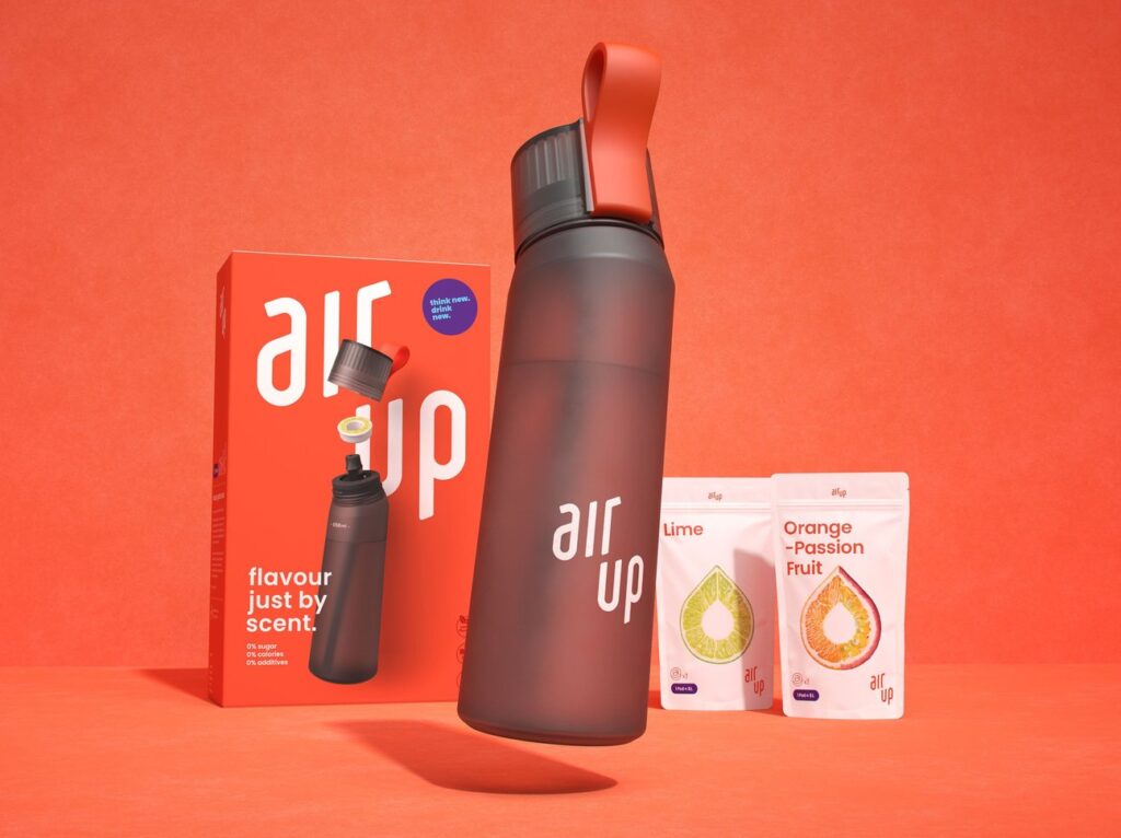 Air Up System Uses Refillable Bottle, Flavor Pods